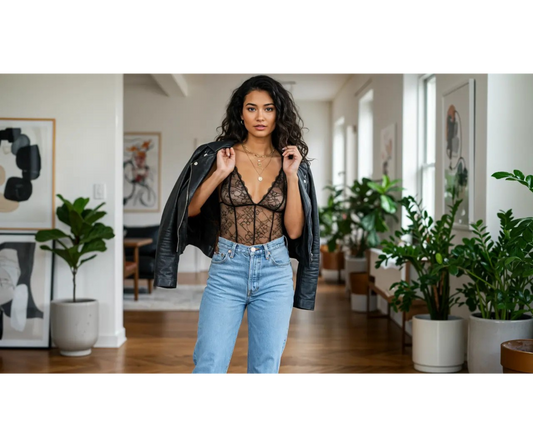 Chic & Casual: Styling Lingerie Bodysuits with Jeans