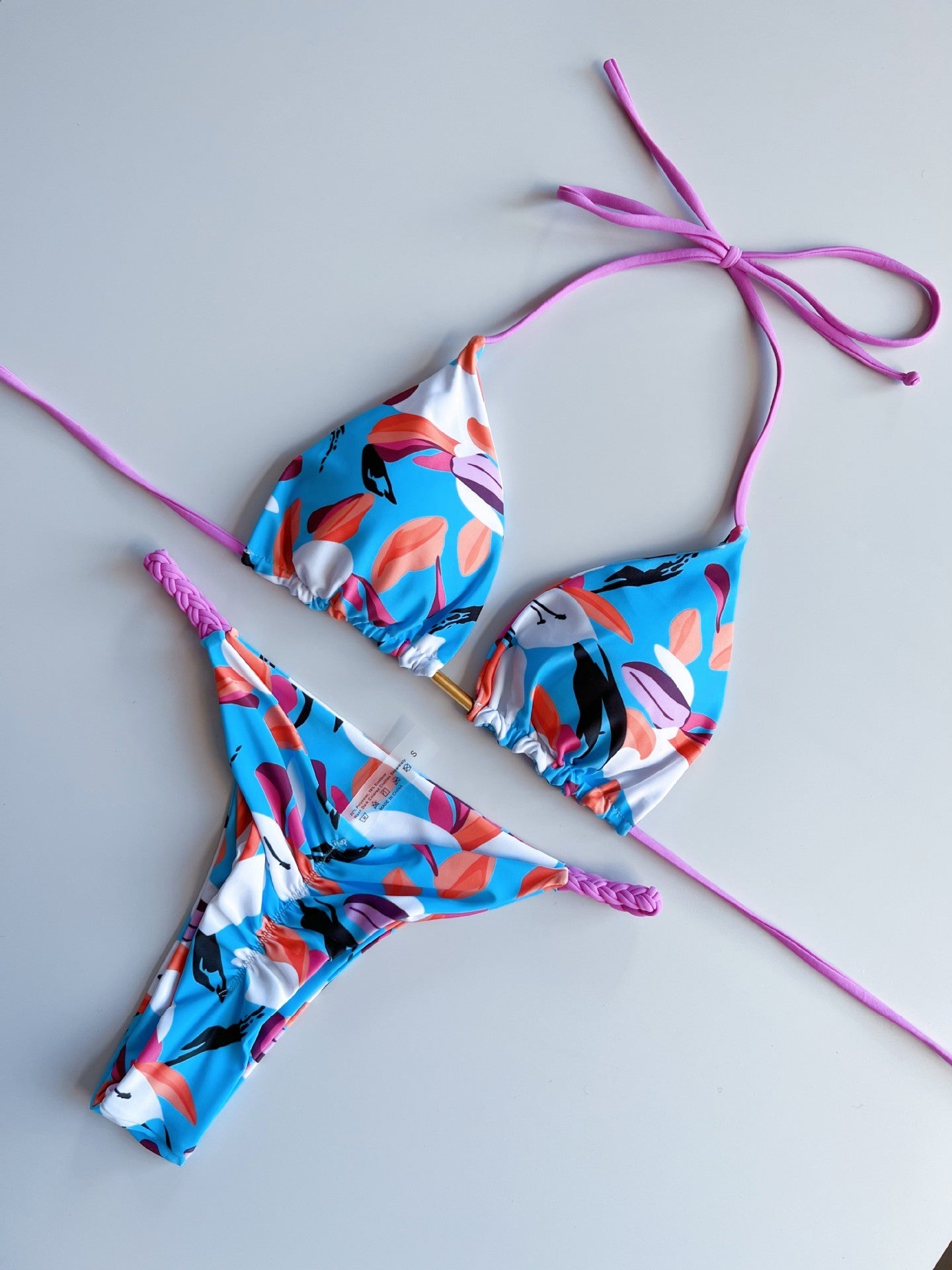 Ocean Trends Scrunch Thong Bikini