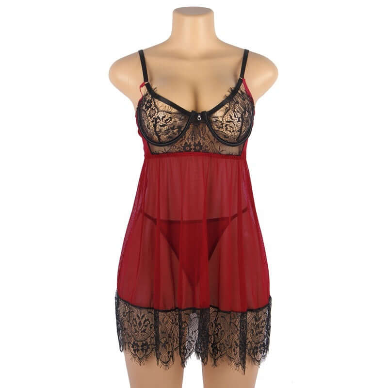 Nicki's Backless Lace Slip Nightdress