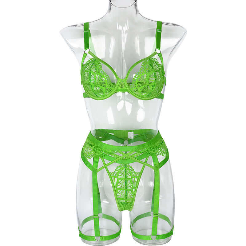 Tropical Patterned Lace Set