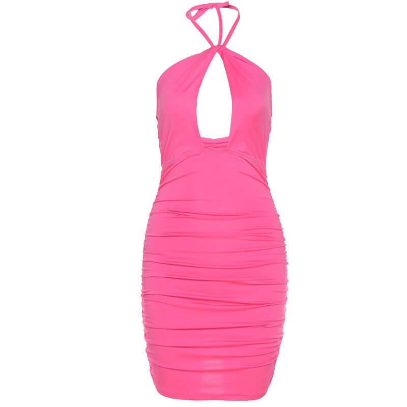 Hanging Neck Cocktail Dress
