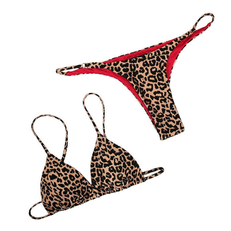 Nikki's Leopard Thong Bikini