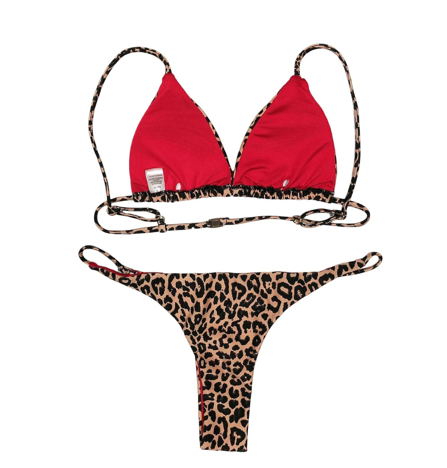 Nikki's Leopard Thong Bikini