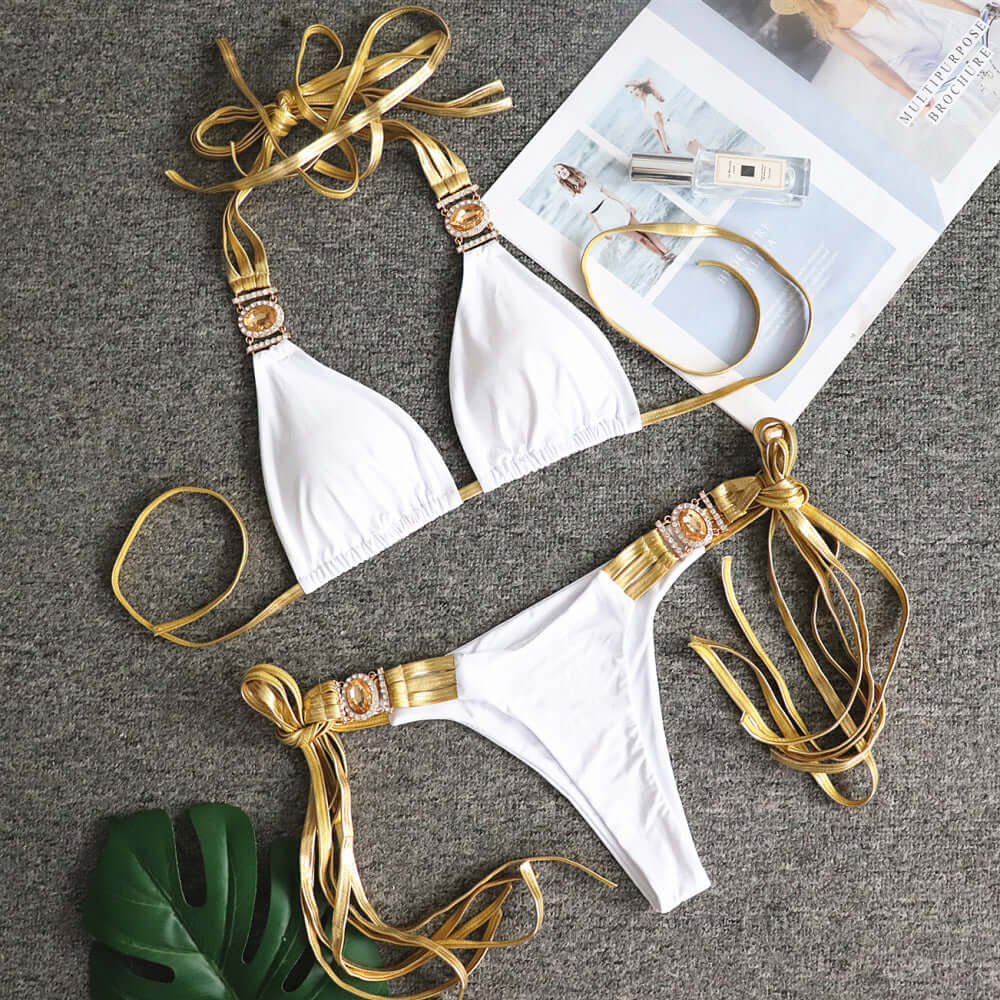 Sexy Golden Connections Bikini