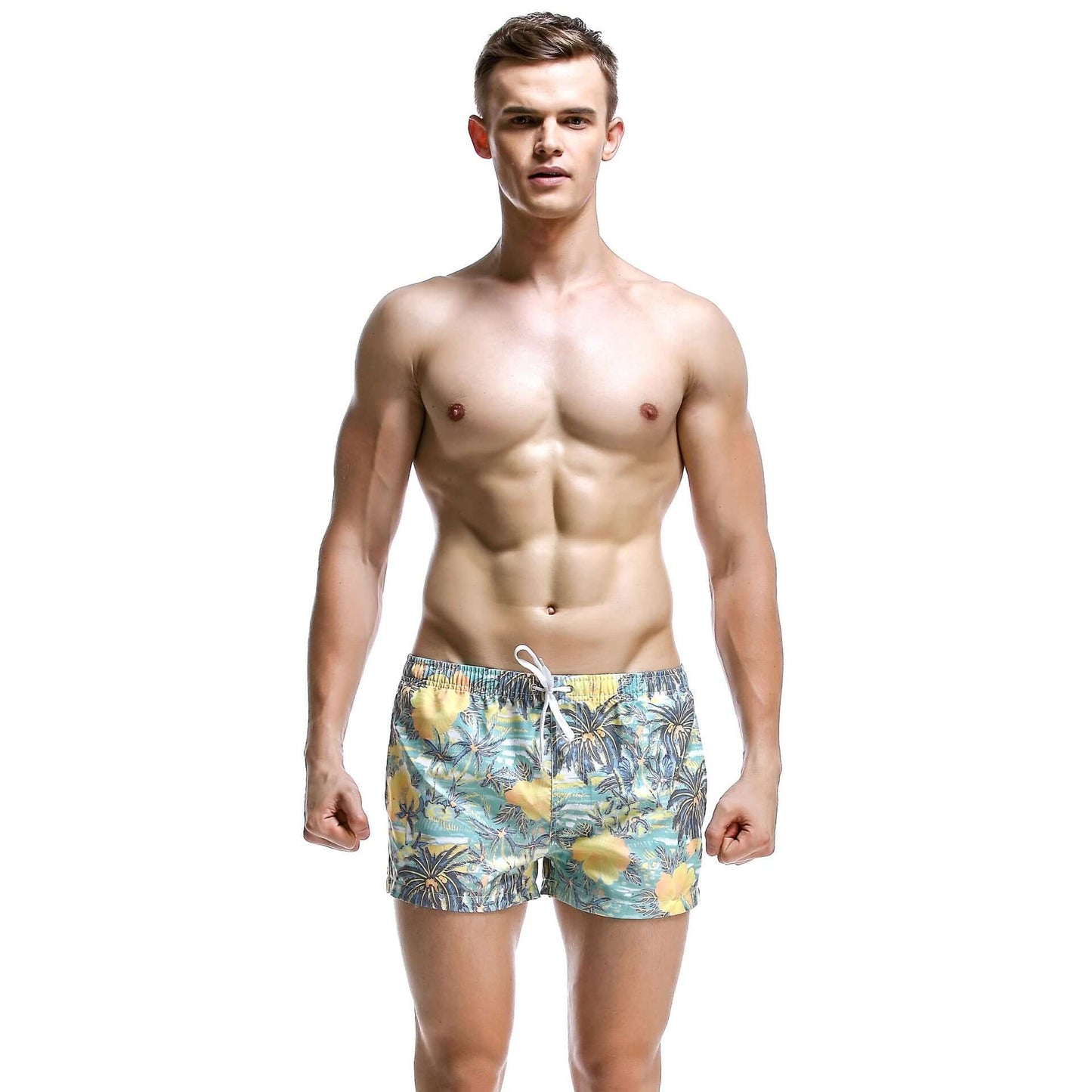 Floral Short Seam Swim Shorts