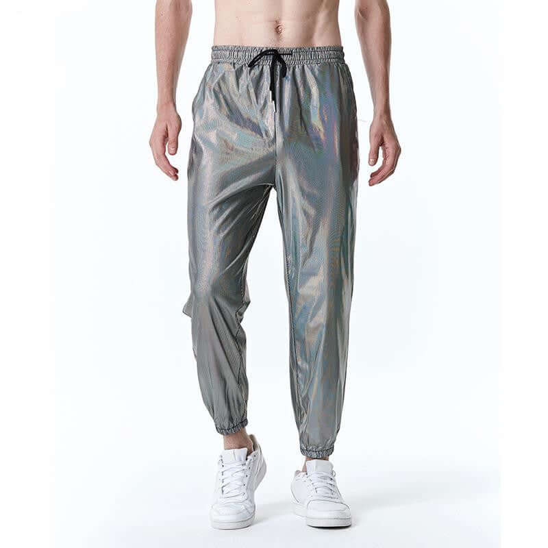 Mens Metallic Joggers