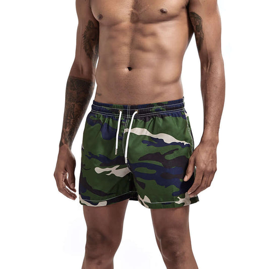 Banded Camouflage Swim Shorts