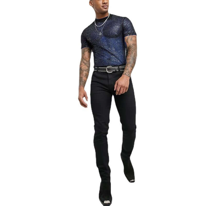 Men's Mesh Shimmer Tee