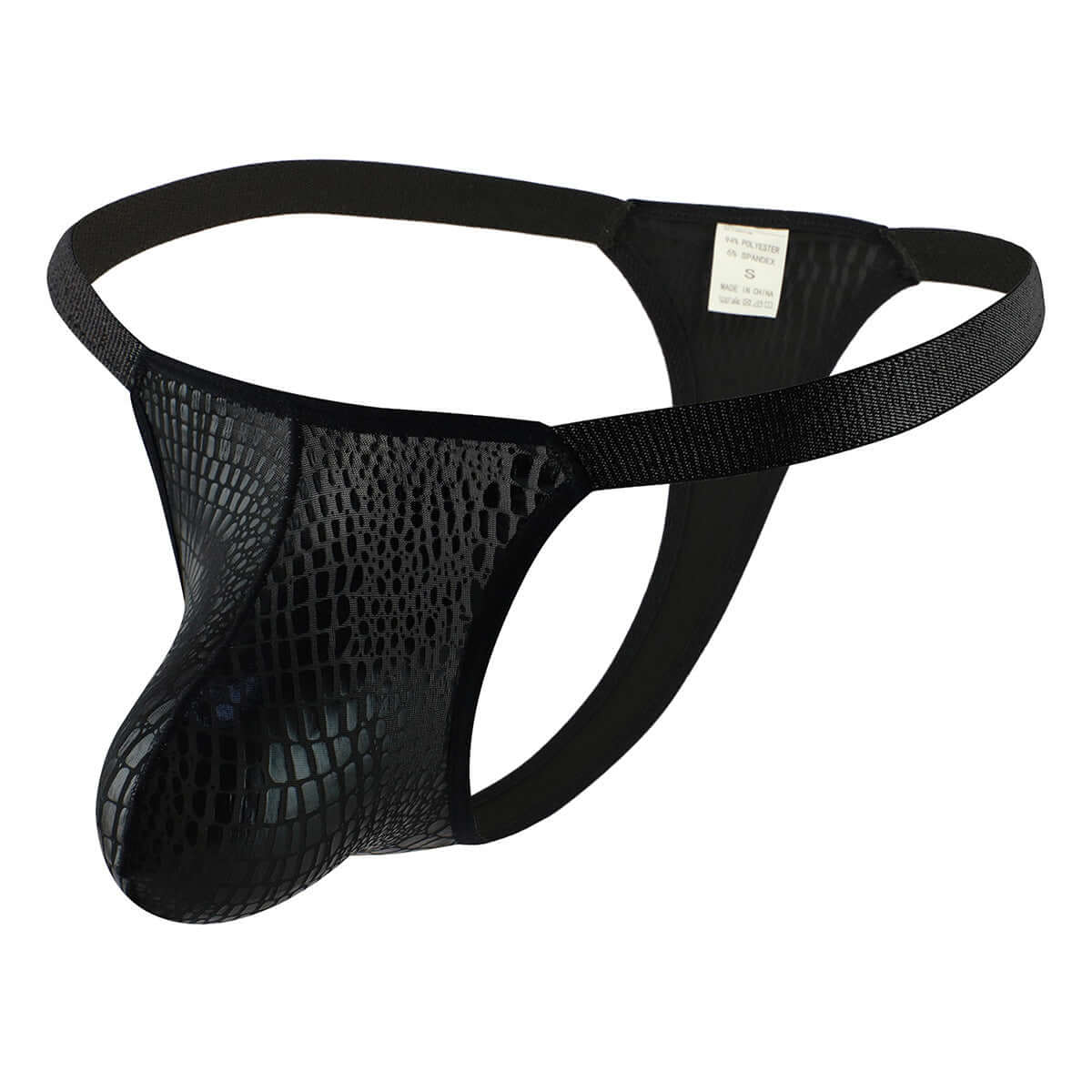 Croc Style Metallic Cock Thong
