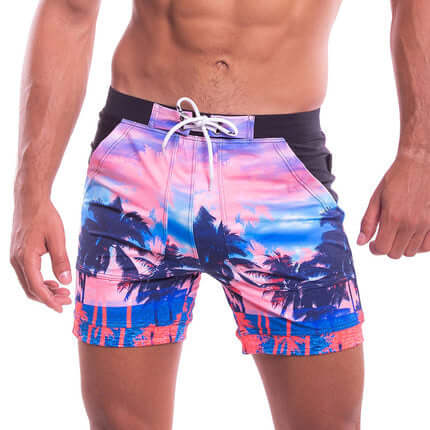 Tropical Sunset Trunks