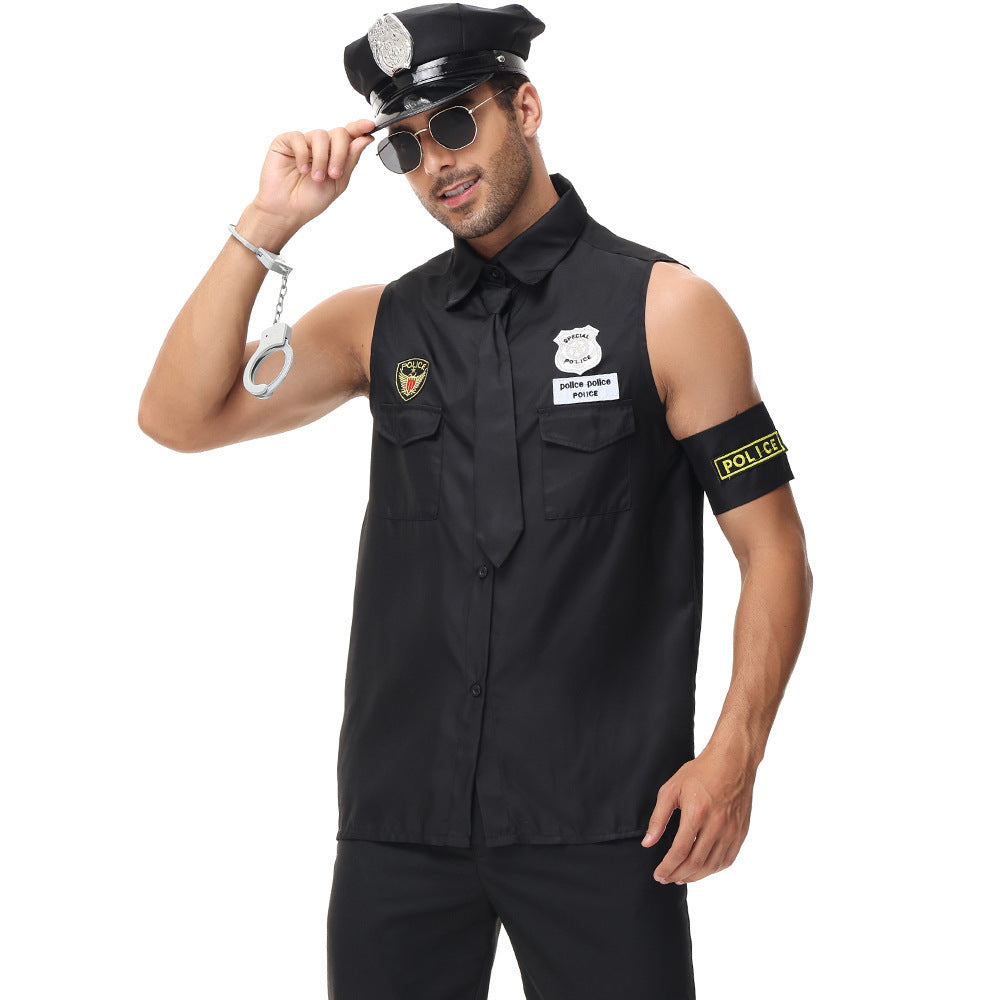 Sleeveless Police Costume