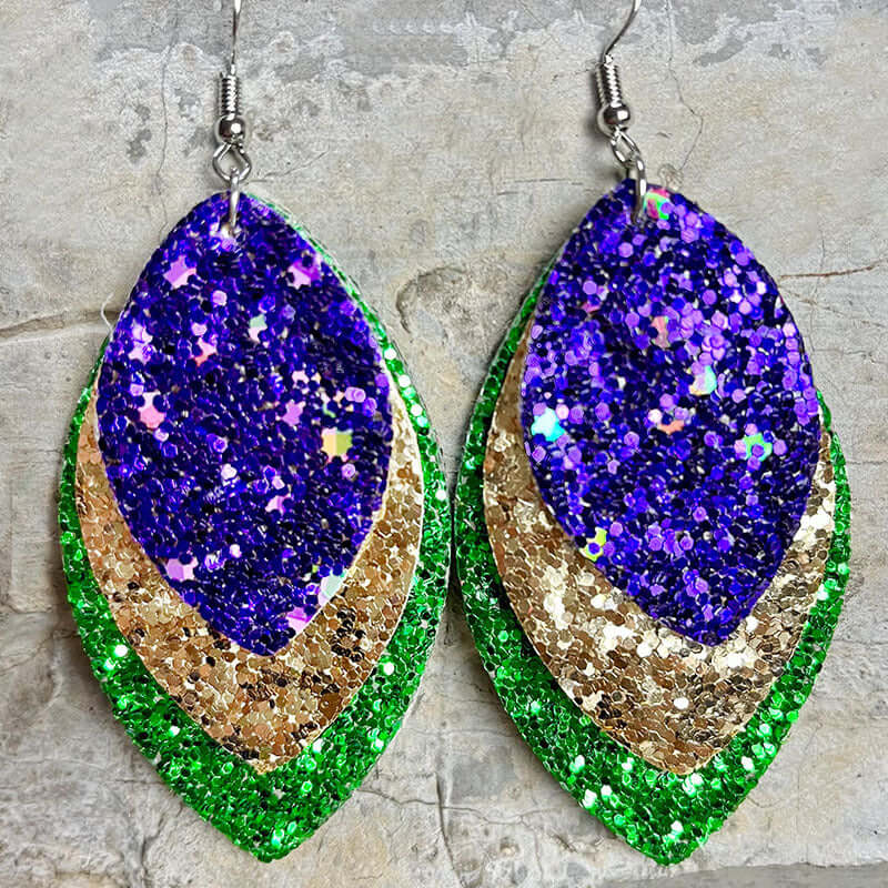 Mardi Gras Earrings