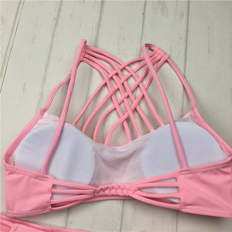 Cheeky Twisted Halter Bikini