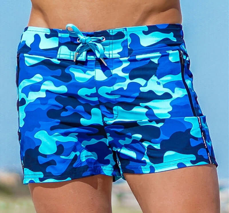 Rex Mid Thigh Camo Swim Shorts