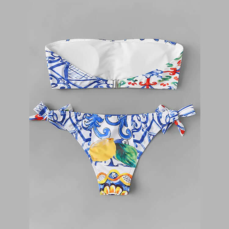 Simple Southern Strapless Cheeky Bikini