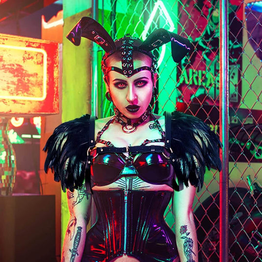 Feathered Chest Harness