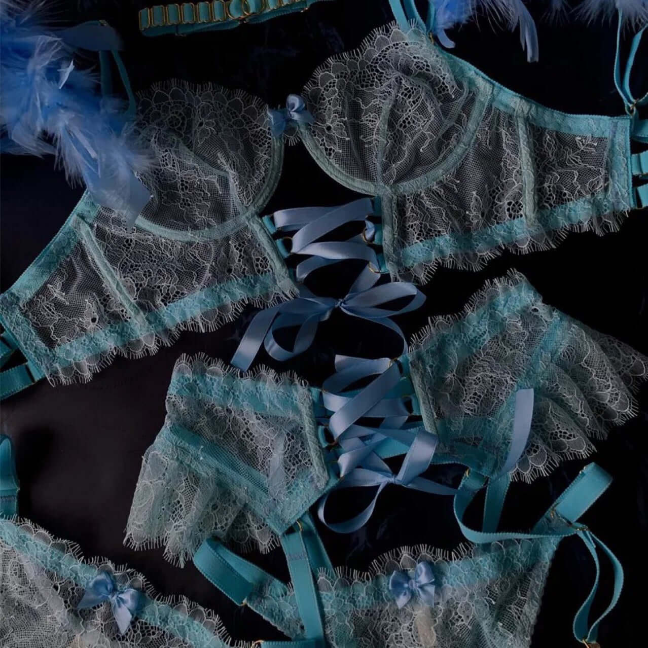 Flyaway Corset Lingerie Set