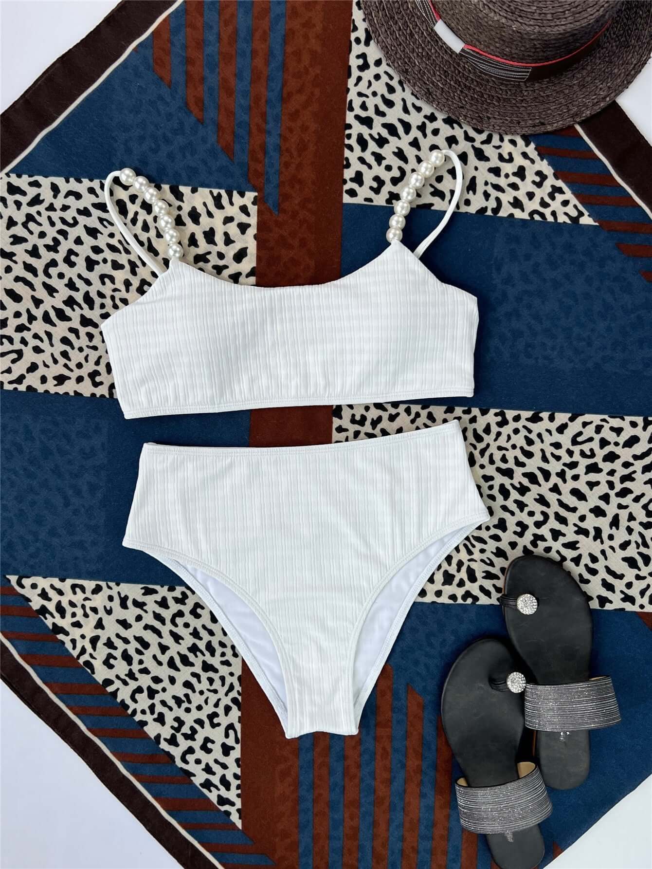 Pearls High Waist Bikini