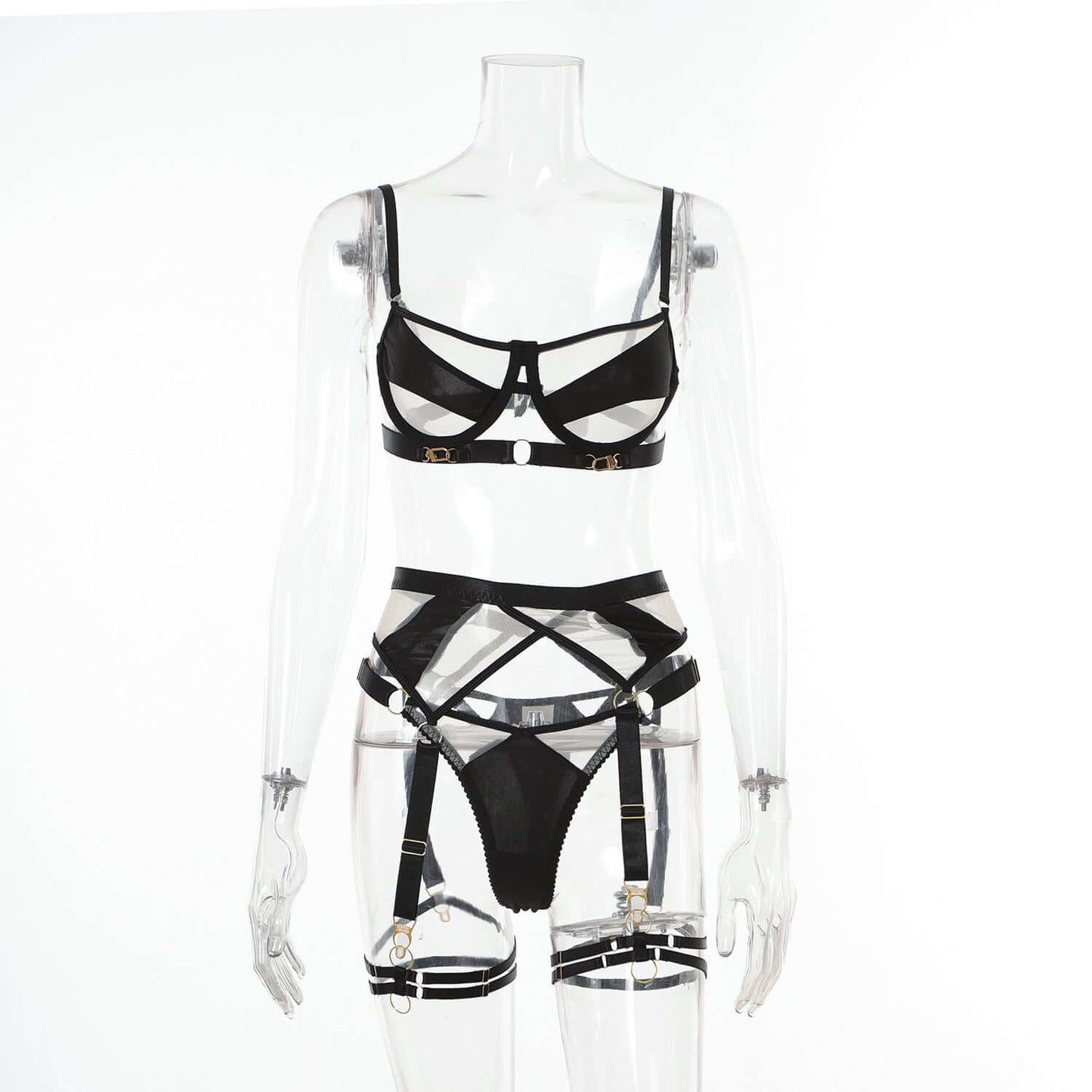 Vicky Crossed Mesh Set
