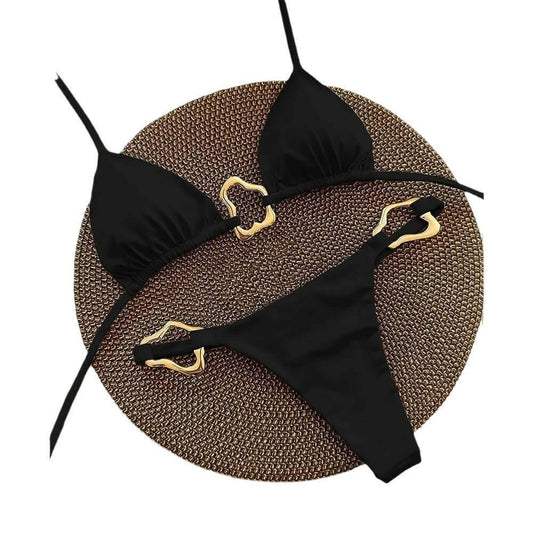 Golden Connections Thong Bikini