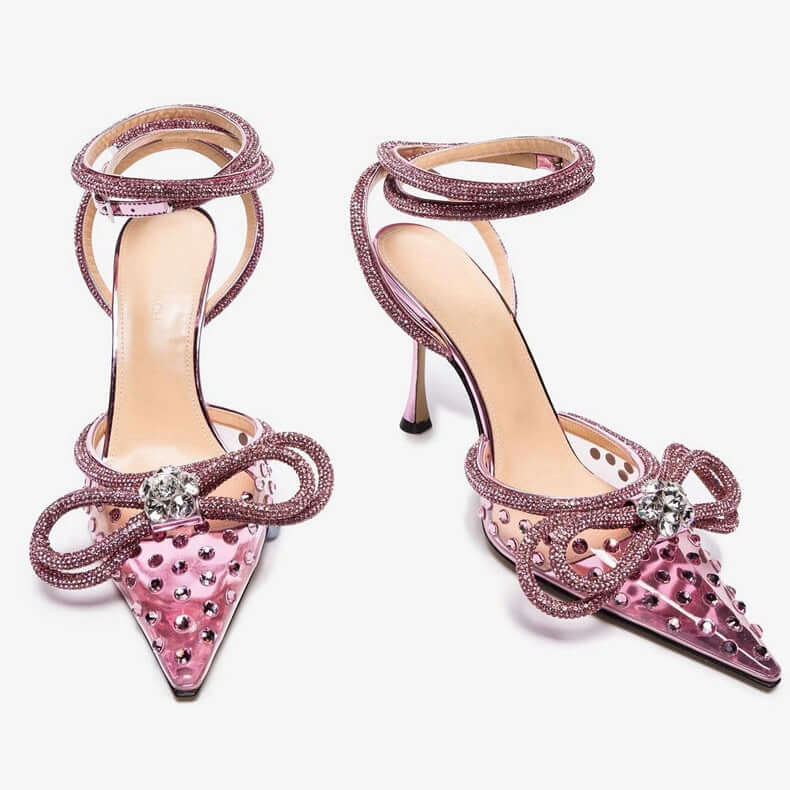 Rhinestone Transparent High Heels