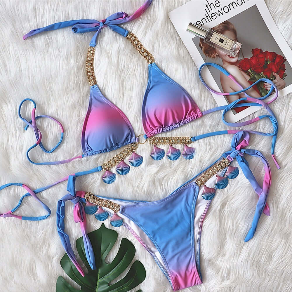 Fallen Shells Cheeky Bikini