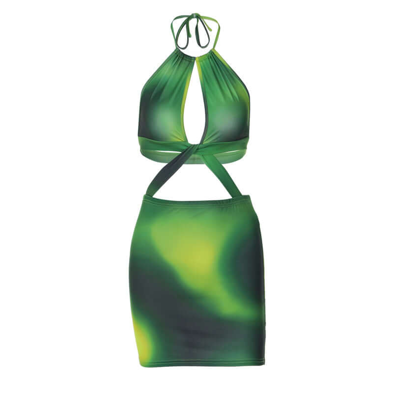 Open Bust Cross Section Dress