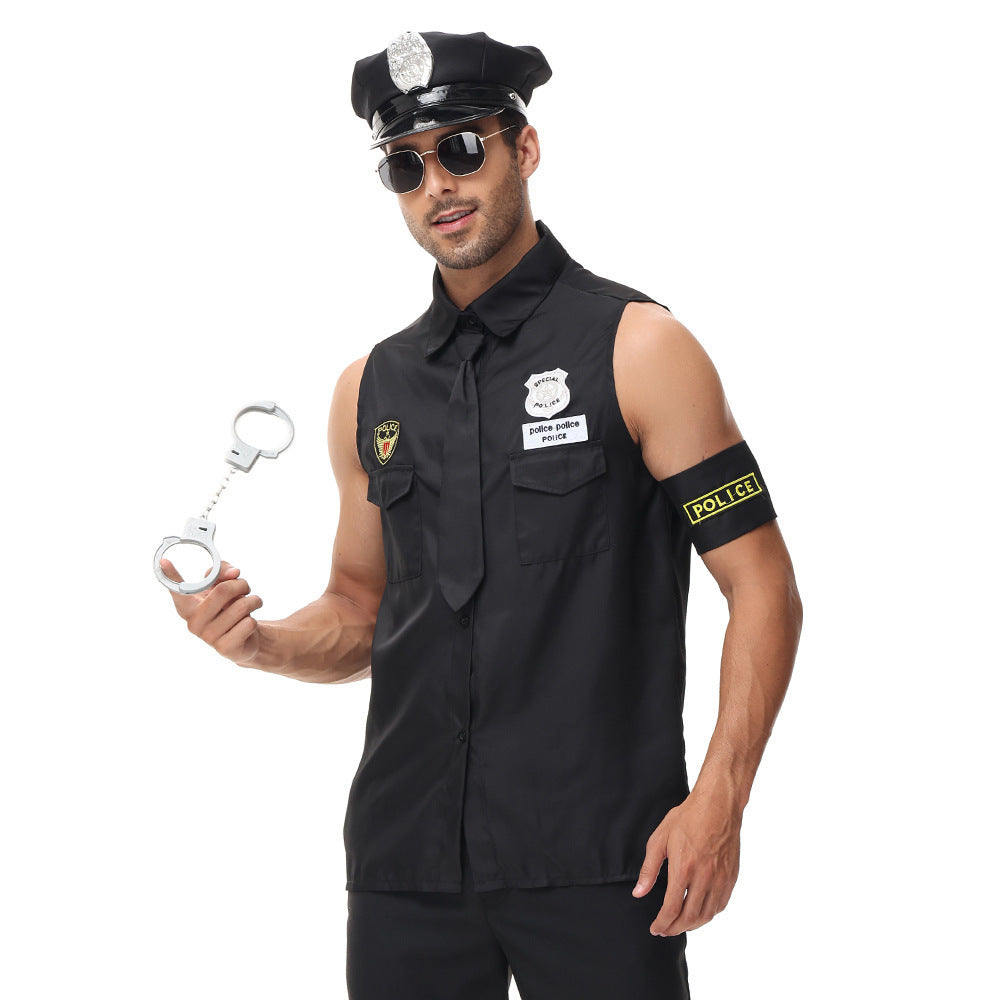Sleeveless Police Costume