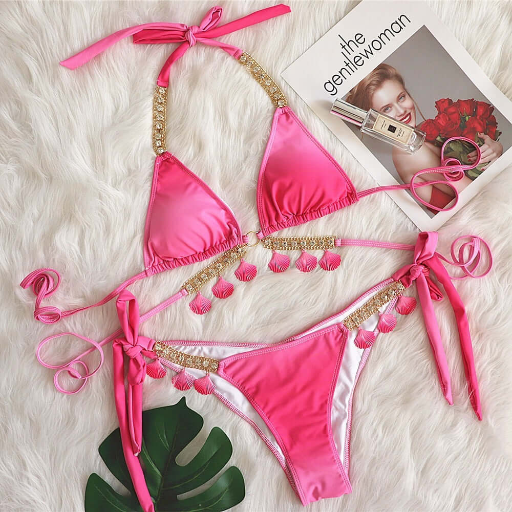 Fallen Shells Cheeky Bikini