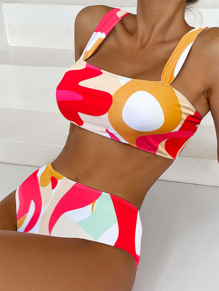 Retro Twist High Waist Bikini