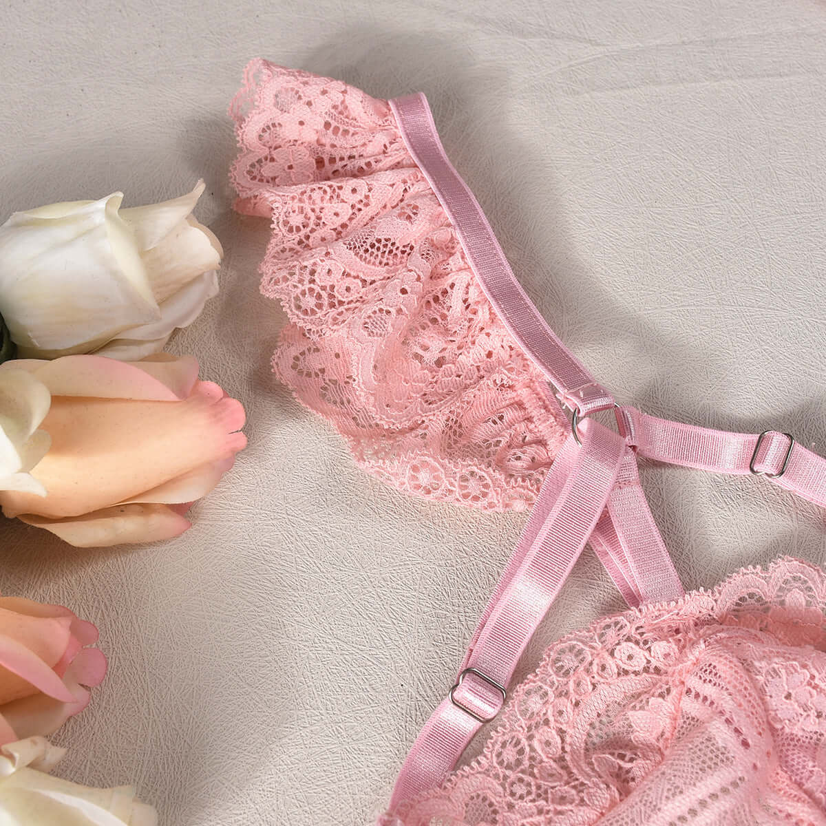 Princess Draping Lace Tulle Skirt Four-piece Set