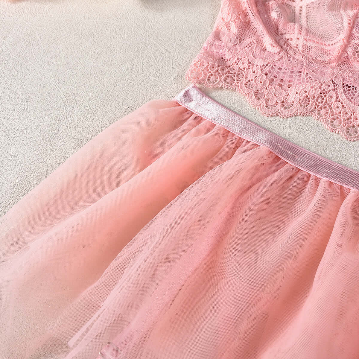 Princess Draping Lace Tulle Skirt Four-piece Set