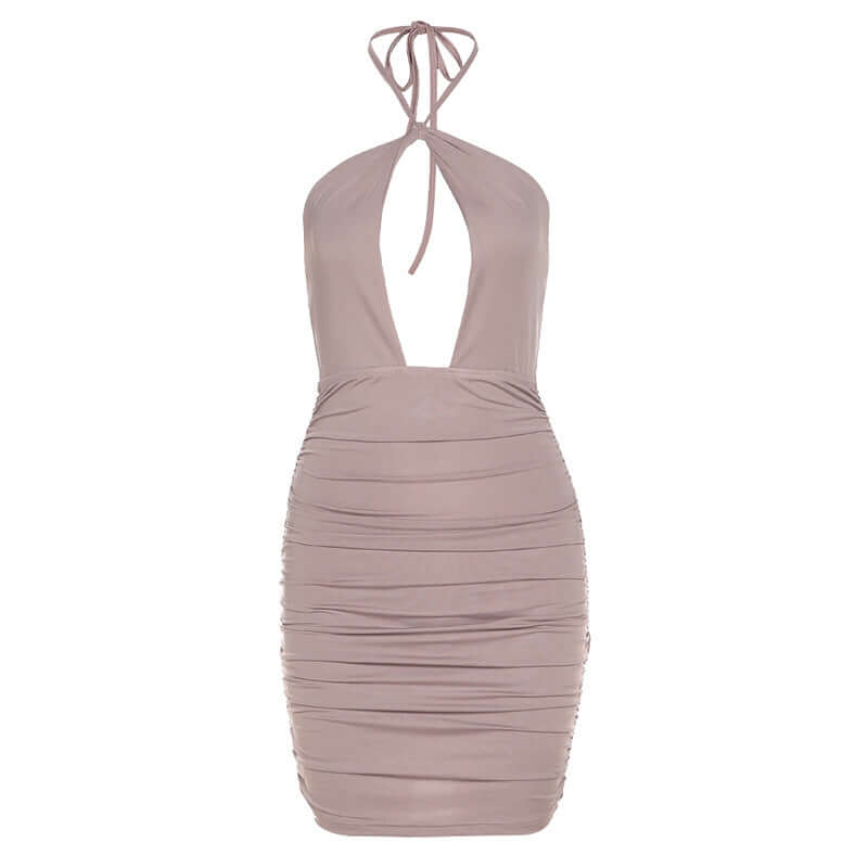 Hanging Neck Cocktail Dress