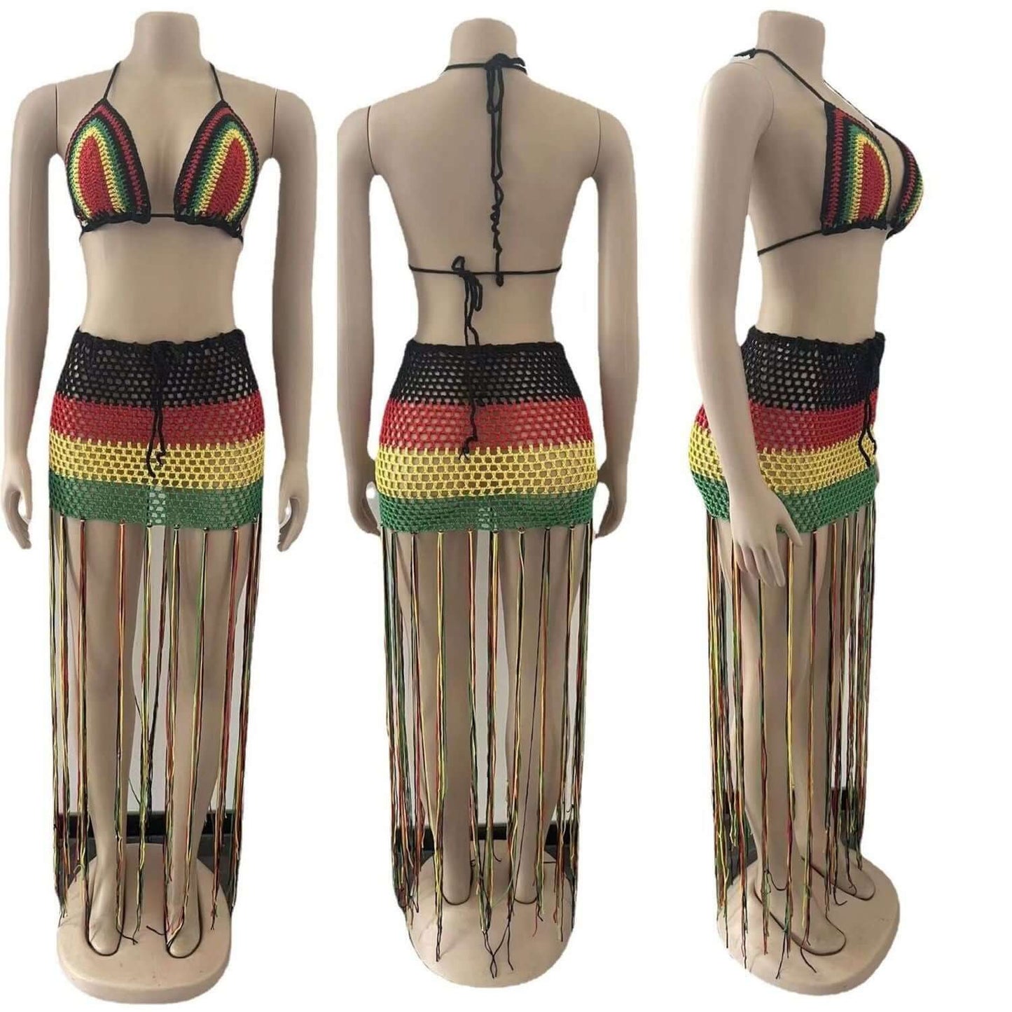 Rasta Tassel Beach Dress
