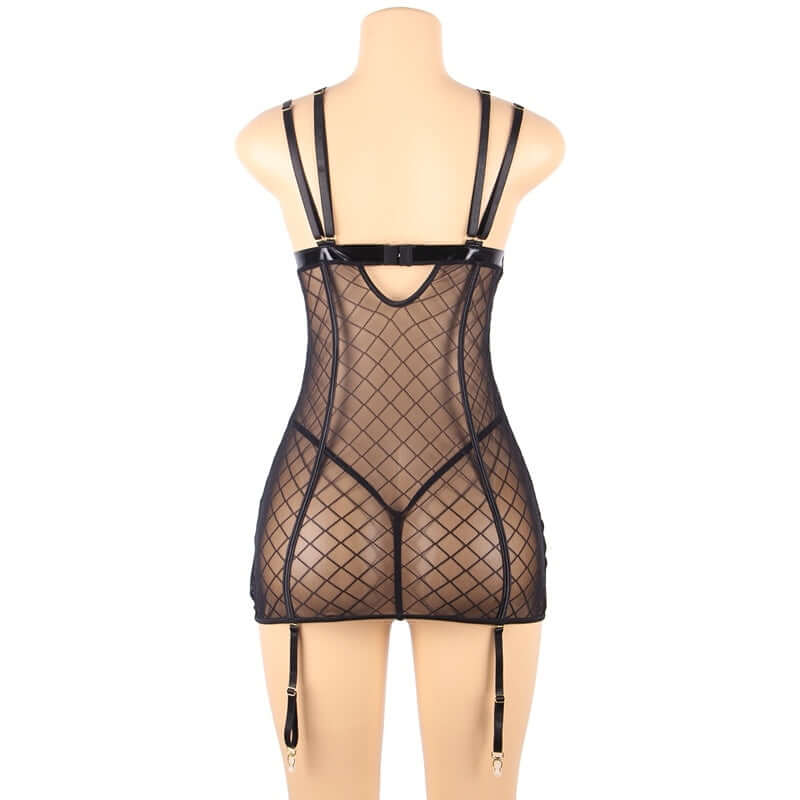 Nicki's Gartered Dress Lingerie Set