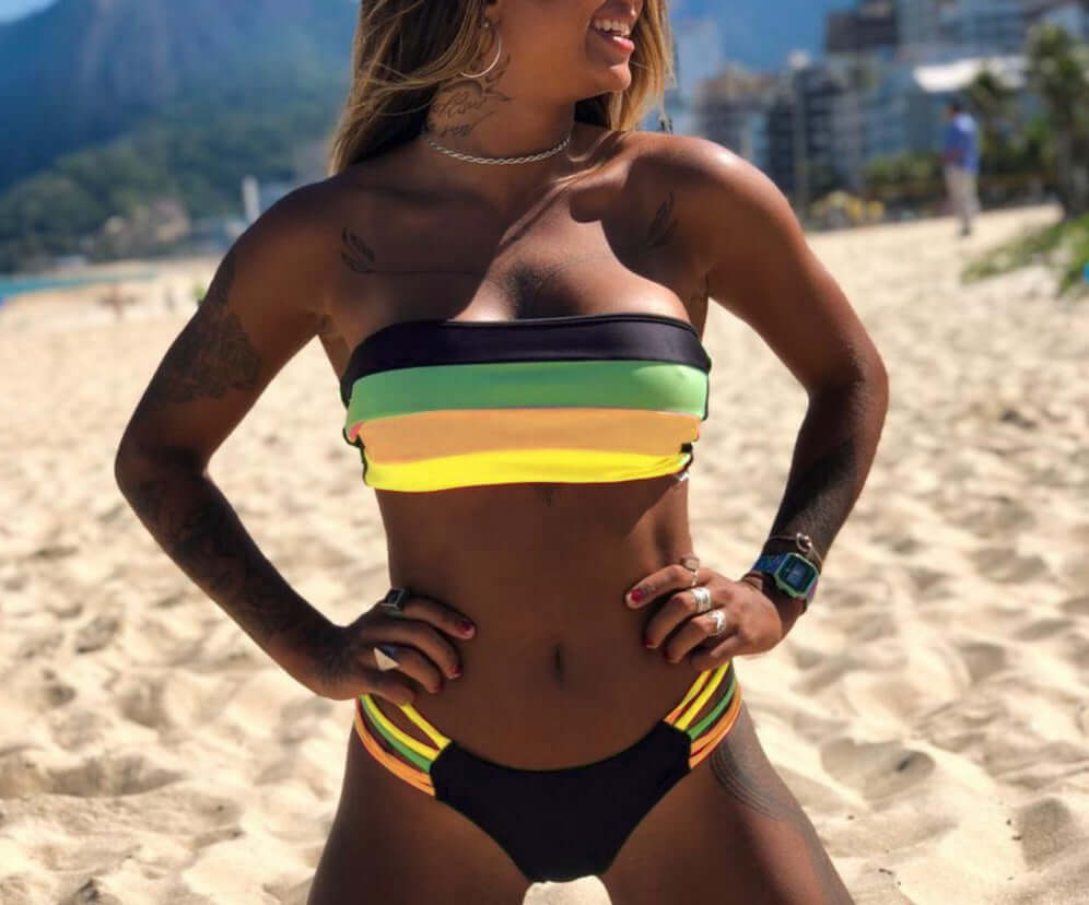 Retrowave Thong Bikini