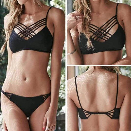Cheeky Twisted Halter Bikini