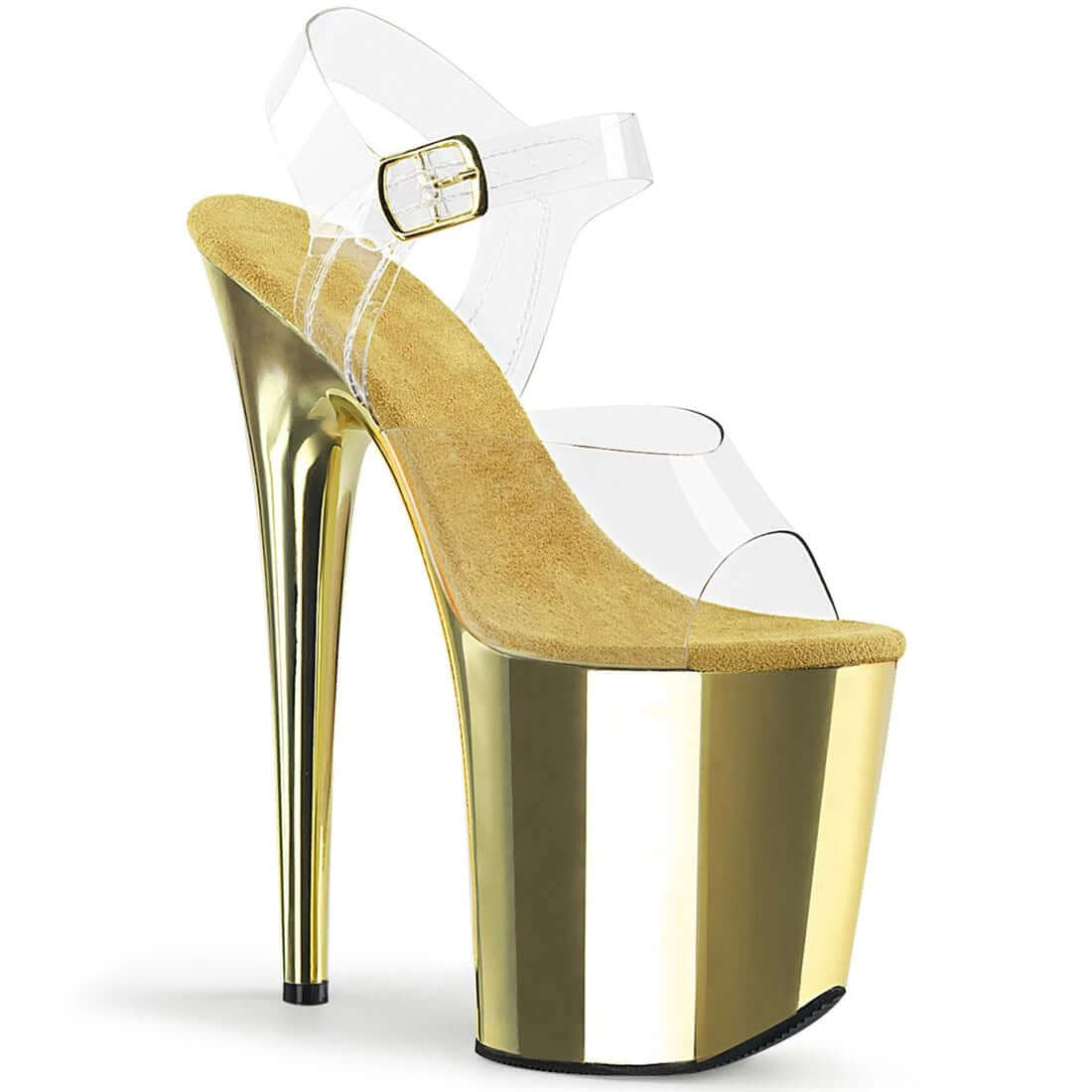Platform Transparent Upper High Heels