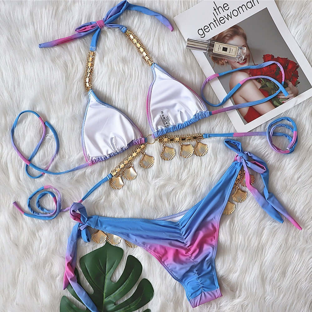 Fallen Shells Cheeky Bikini
