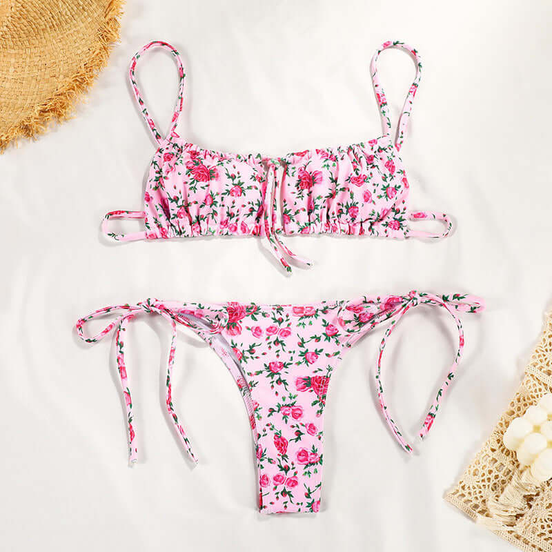 Double Bust Tie Cheeky Bikini
