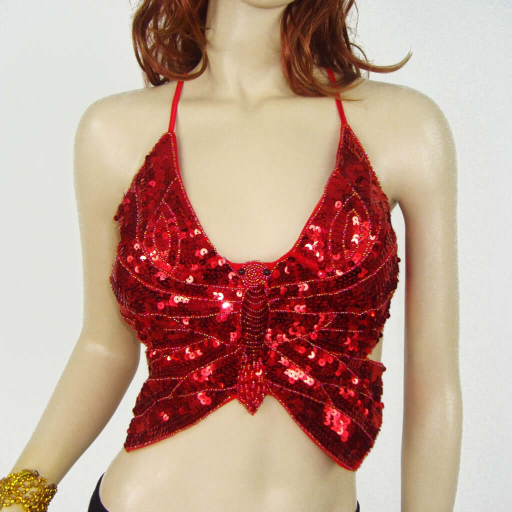 Sexy Sequin Butterfly Top