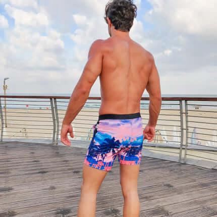 Tropical Sunset Trunks