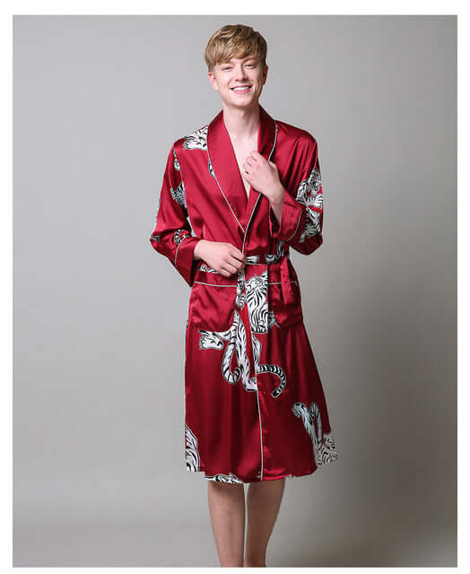 Silk Patterned Robe