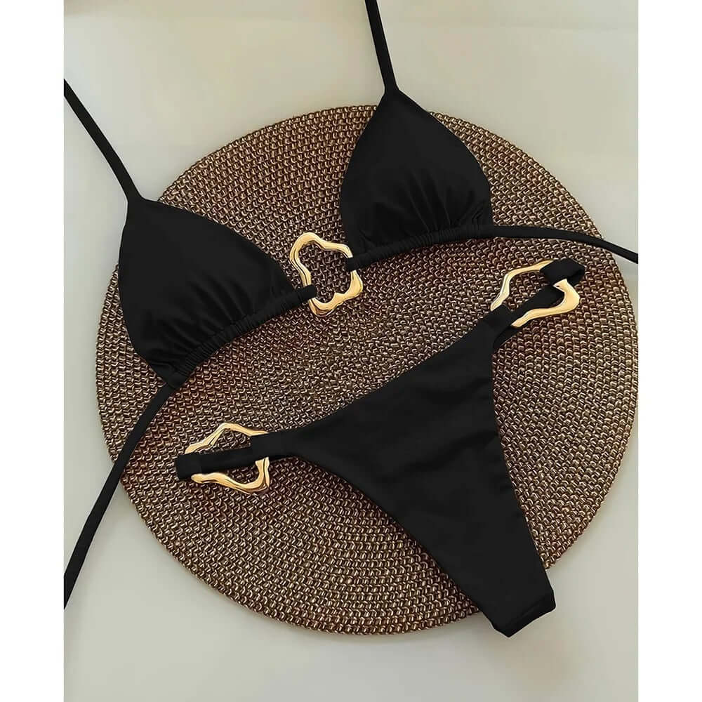 Golden Connections Thong Bikini