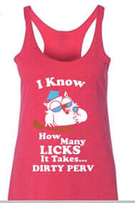 How Many Licks Racerback Tank