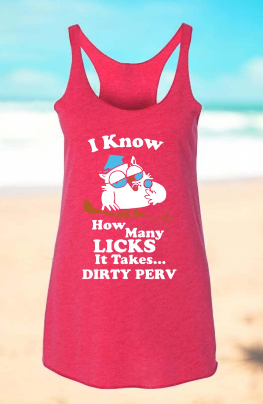 How Many Licks Racerback Tank