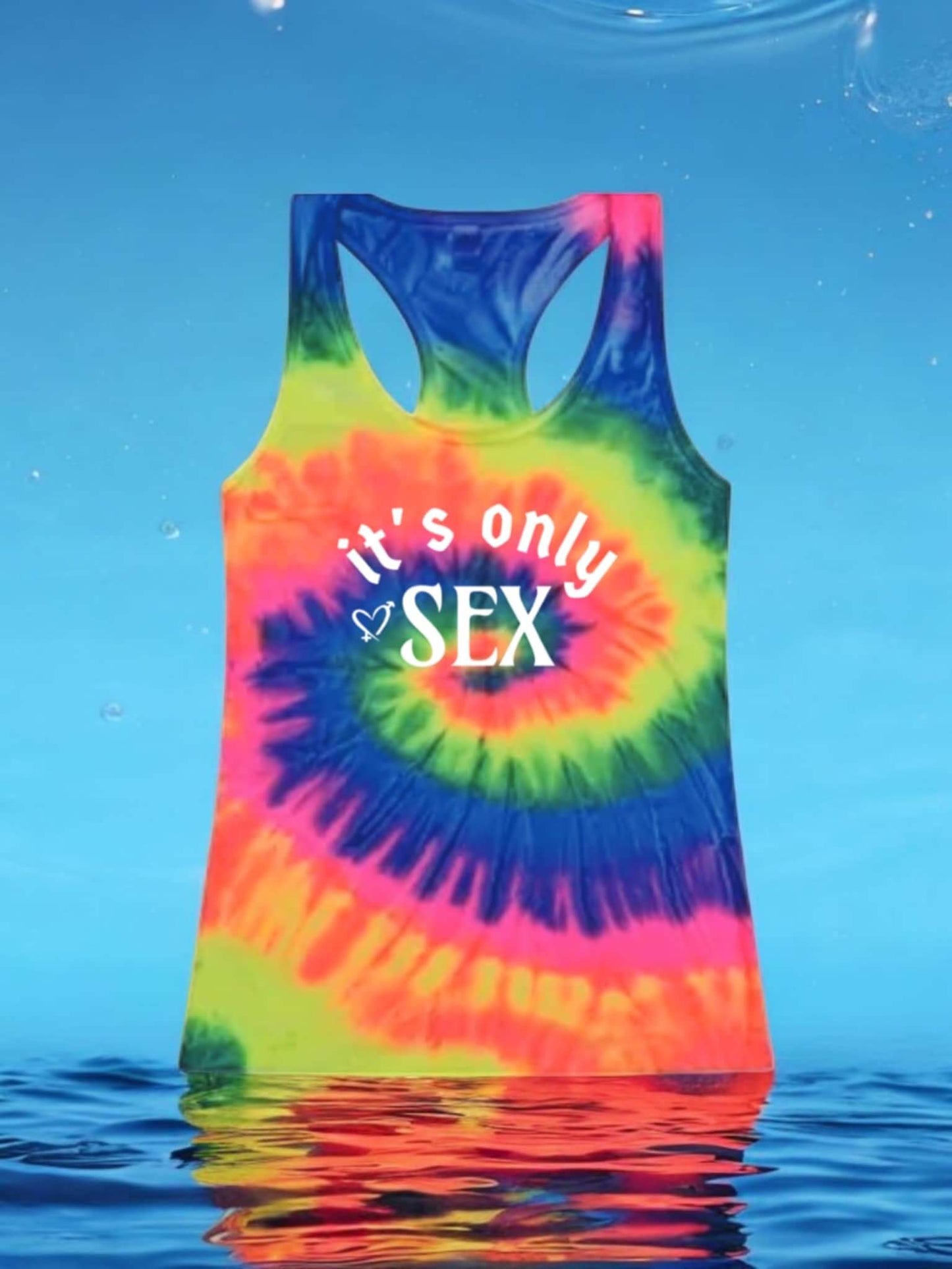 Women's Tie Dye Racerback Tank