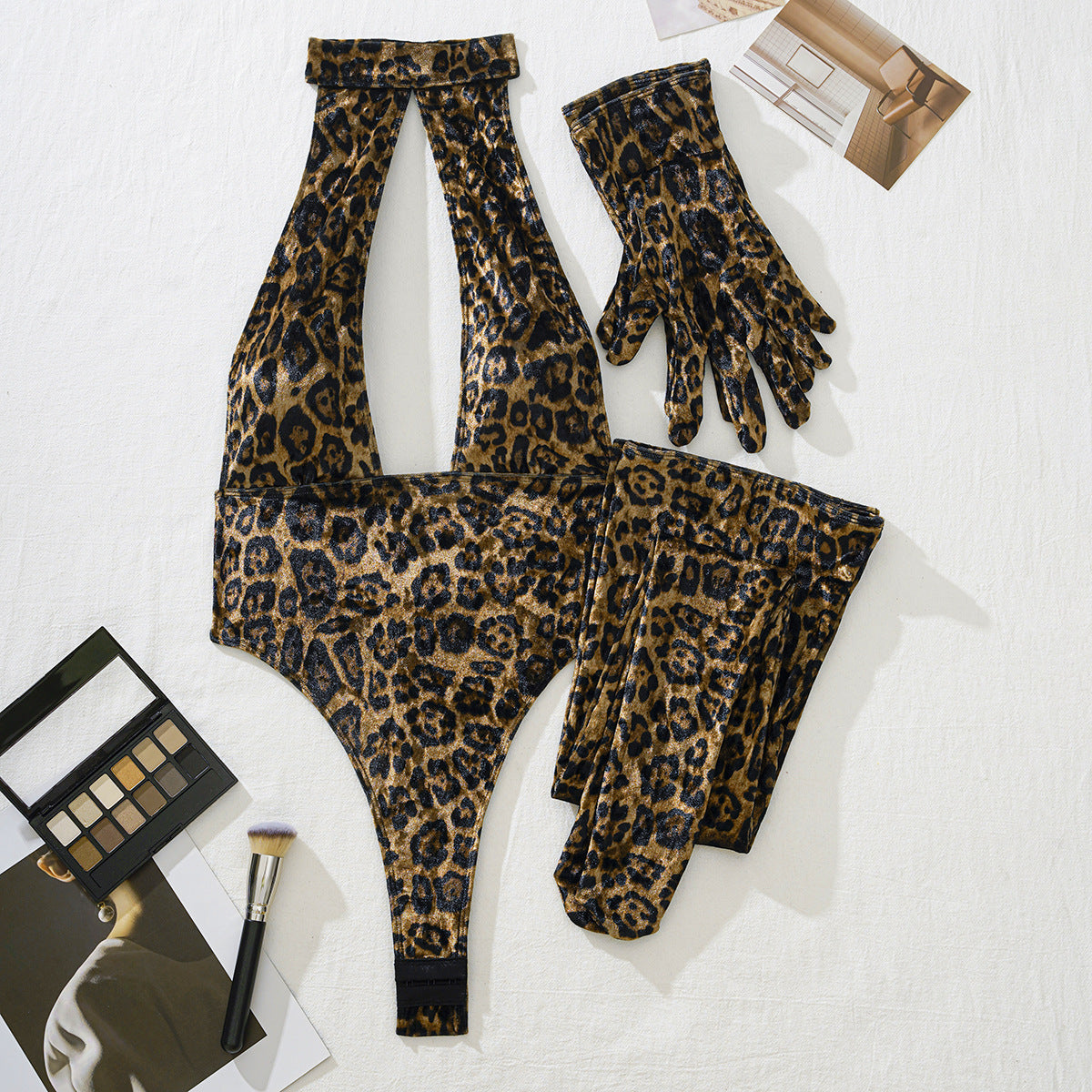 Street Leopard Bodysuit Set