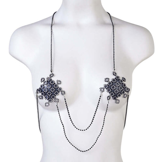 Rhinestone Necklace Pasties/Nipple Covers
