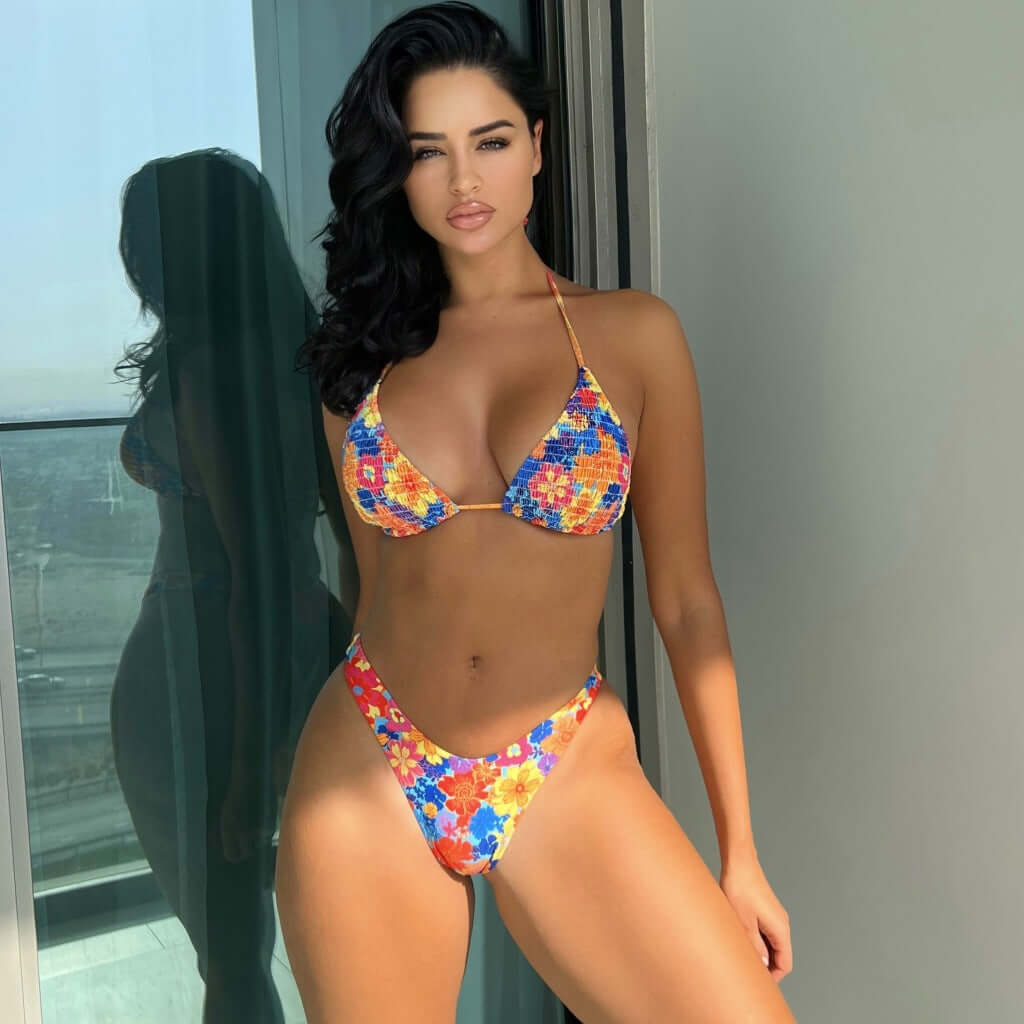 Darlin's Floral Thong Bikini